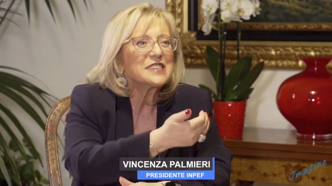 Vincenza Palmieri con Giancarlo Magalli per “Imagine”, conversazioni in diretta
