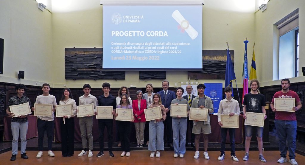 Progetto CORDA: ecco i migliori studenti e studentesse del 2021-22