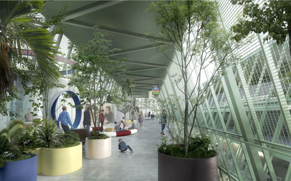 Nuova BEIC. Due navate compatte e luminose, immerse nel nuovo verde di Porta Vittoria