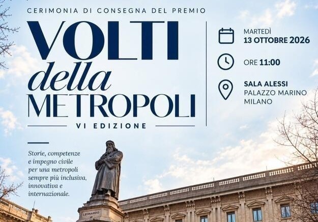 Premio Volti della Metropoli: a Palazzo Marino i riconoscimenti alla VI edizione