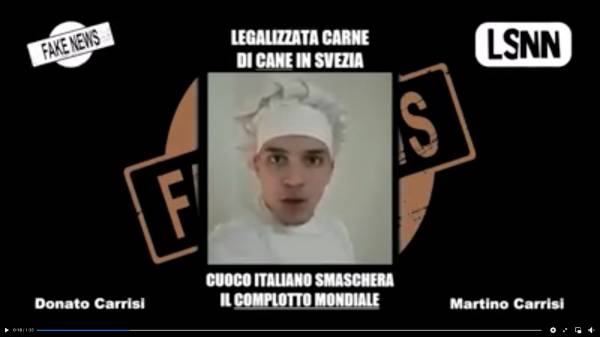 la Fake News sulla Svezia: Donato Carrisi o Martino Carrisi il Troll che gioca con la presunta legge