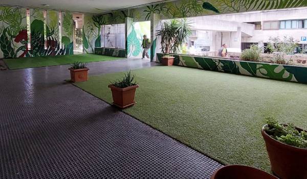 ASL Roma 1: donato da Ge.ve.san srl un nuovo prato sintetico per i ragazzi del Centro di Via Dina Galli