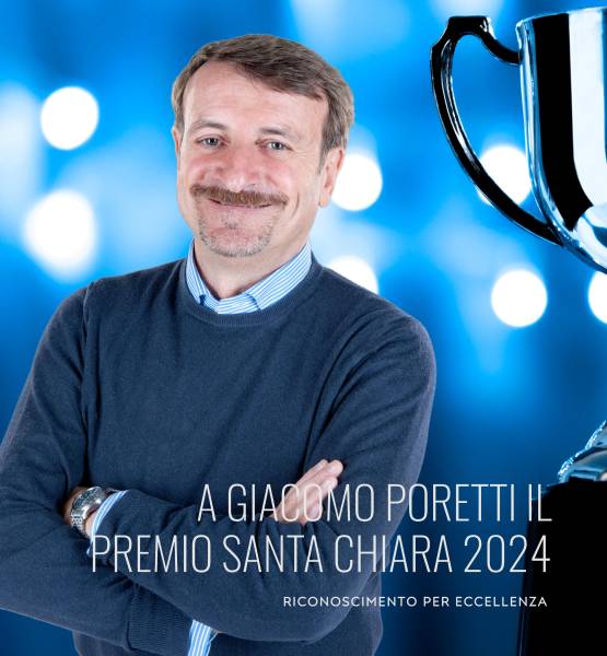GIACOMO PORETTI ONORATO DEL PREMIO SANTA CHIARA 2024
