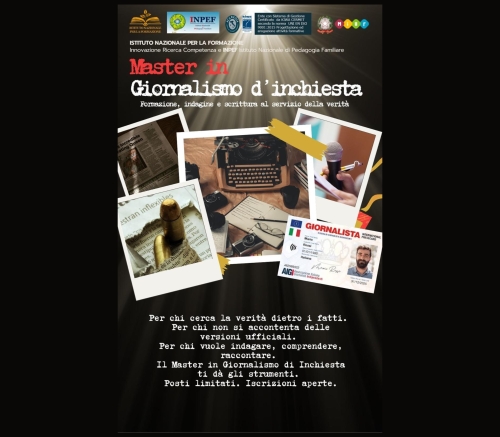 Master: Giornalismo d’inchiesta – aperte le is...